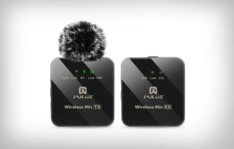 System mikrofonów bezprzewodowych Puluz Wireless Lavalier Microfone (1 TX + 1 RX)